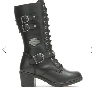 Harley-Davidson Women's Aldale 9.75-Inch Waterproof Motorcycle Boots 10